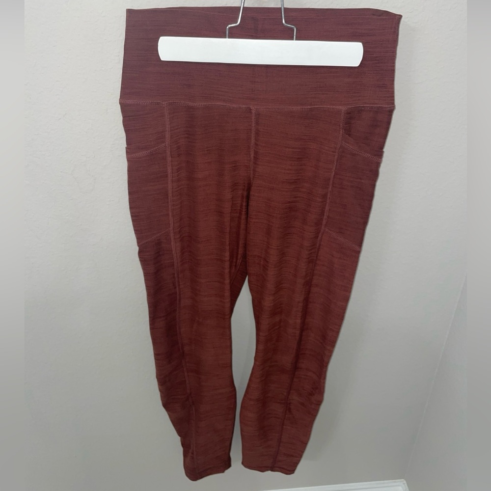 Yogalicious Lux Yoga Leggins Hi Rise Side Pocket Ankle Length